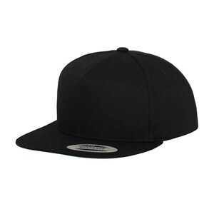 Flexfit Unisex Adult Yupoong 5 Panel  Baseball Cap / Black
